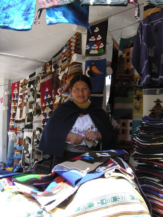 Hantverk till salu i Otavalo