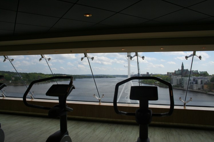 Den här utsikten kan man väl stå ut med när man tränar