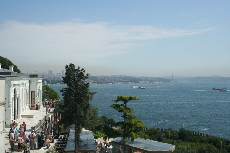Utsikt över Bosporen från Topkapipalatset