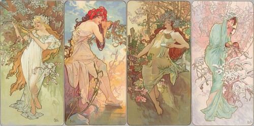 Alphonse Mucha, The Seasons