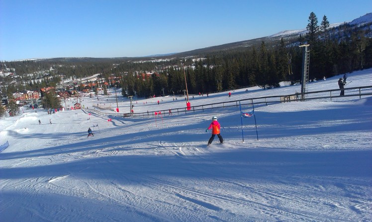 Moa åker Valles slalomtävling